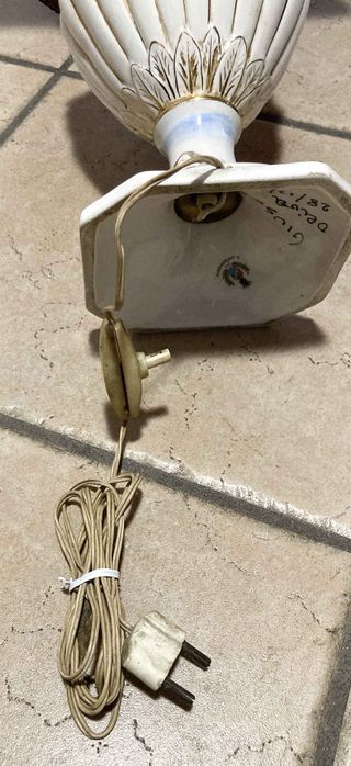 Lampada Capodimonte vintage anni '50-'60