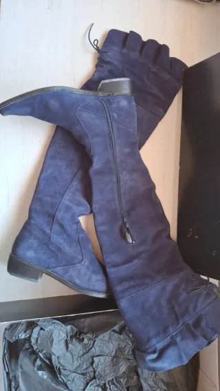 Botas altas Cuple azul ante