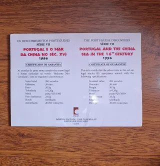 Monedas de Plata Pura Portuguesa