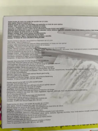 Envasadora al vacío Lacor AUTOPRO
