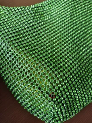 Bolso de Zara verde brillante