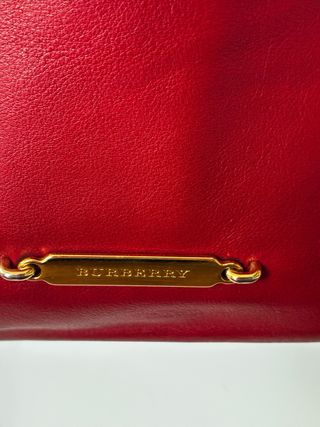 Bolso Burberry Piel y Lona 27x21 cm