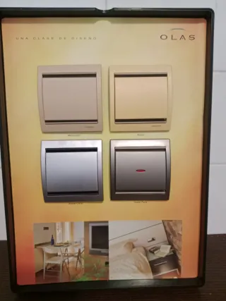 Lote 8 Interruptores Niessen Olas