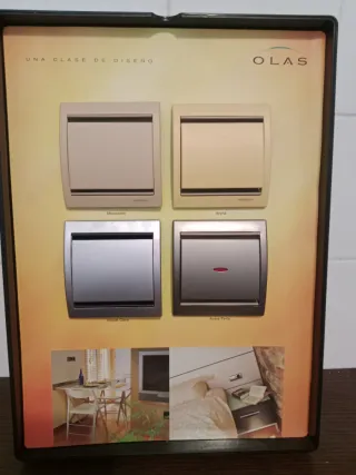 Lote 8 Interruptores Niessen Olas