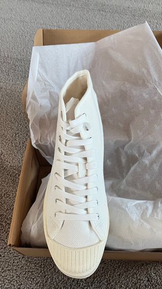 Nuevas! Deportivas altas loneta blancas Polo Ralph