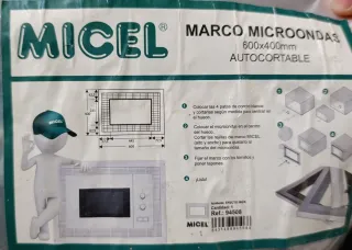 Embellecedor frontal microondas plateado