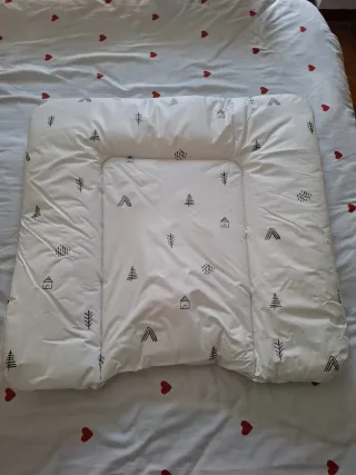 Cambiador bebé blanco con estampado