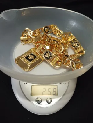 Cadena Versace Oro Laminado 18k