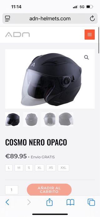 Casco Moto ADN Cosmo Nero Opaco