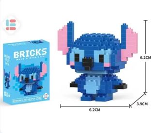 Figuras de micro bloques – Stitch y Pikachu