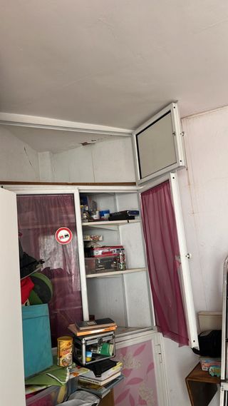 Estructura de armario rinconero de alumino de 2’54