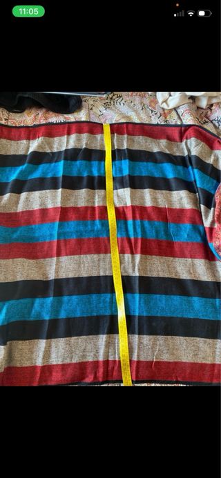 Sciarpa donna fantasia paisley e righe 71cmx 185cm