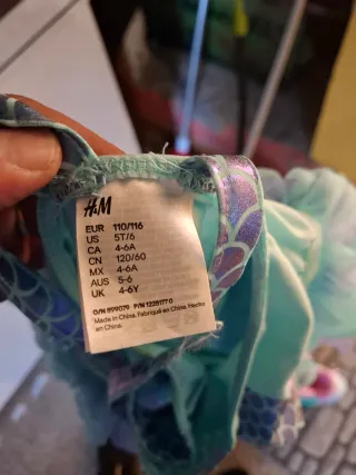 Disfraz Sirenita Talla 4-6