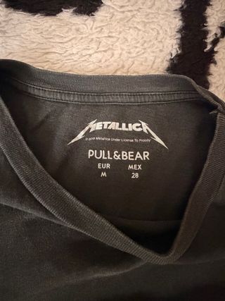 Camiseta Metallica King Nothing Pull&Bear Talla M