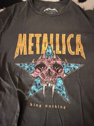 Camiseta Metallica King Nothing Pull&Bear Talla M