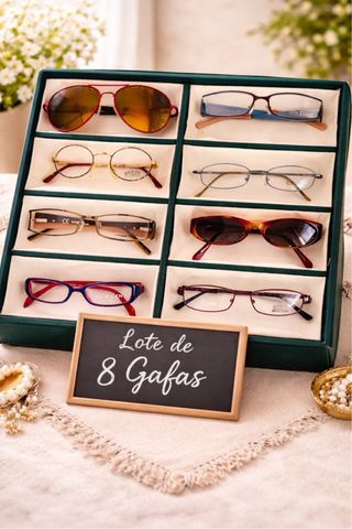 Lote 8 Gafas (2 Sol, 6 Vista) Nuevas