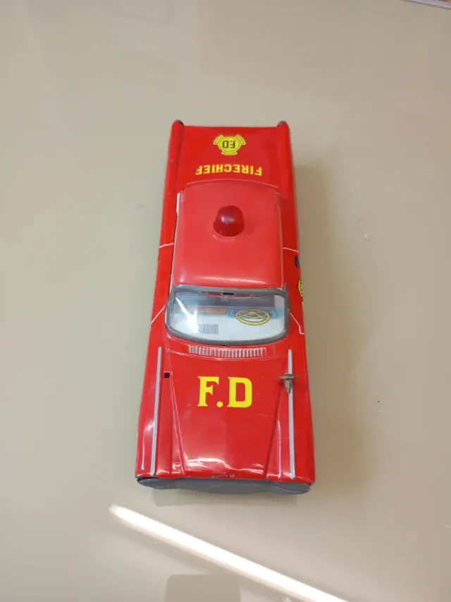 Coche hojalata Antiguo Bomberos