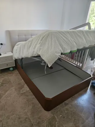 Colchón + Cabecero Tela