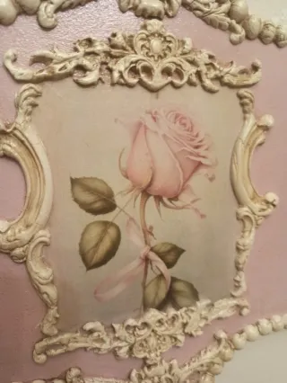 Cuadros Vintage Rosa Empolvado (2uds)