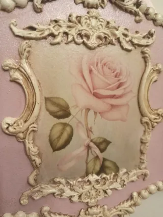 Cuadros Vintage Rosa Empolvado (2uds)