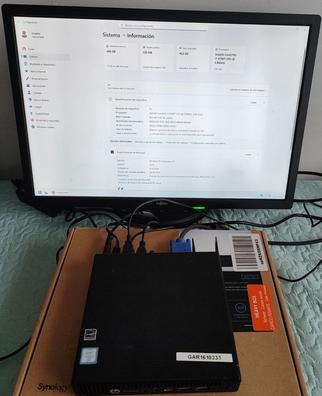 Micro PC HP Core-i7 con 16GB de RAM y 500GB de SSD