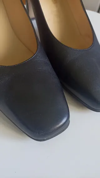 Zapatos de salón piel negro talla 36