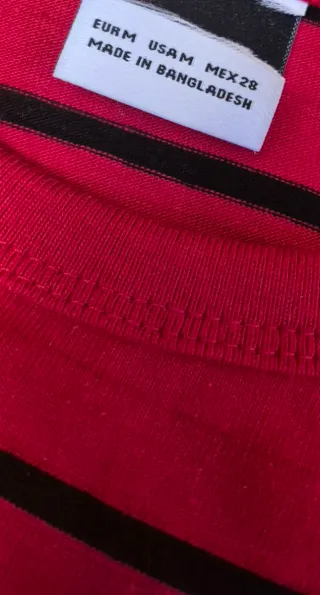 Camiseta de algodón a rayas