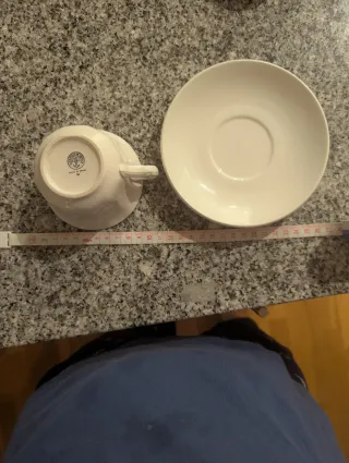 Taza y plato La Cartuja de Sevilla