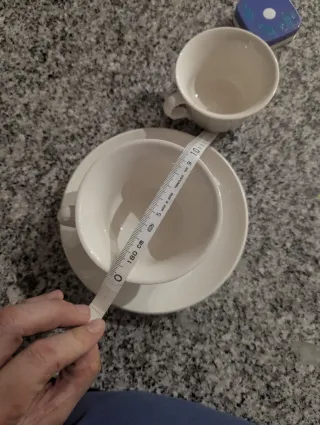 Taza y plato La Cartuja de Sevilla