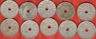 10 Monedas 25 Cts Franco 1937