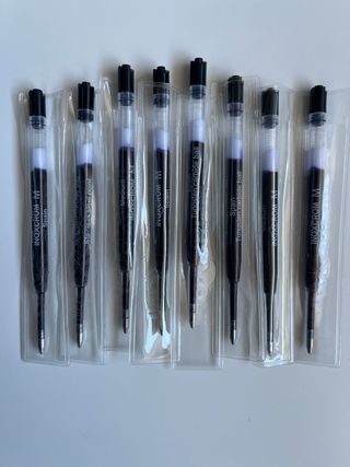 Lote 8 Ricambi per Penne Inoxcrom/Parker