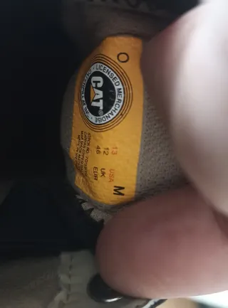 Tênis Caterpillar Preto e Bege