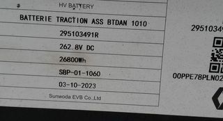 Dacia 295103491r bateria traccion spring 1138588