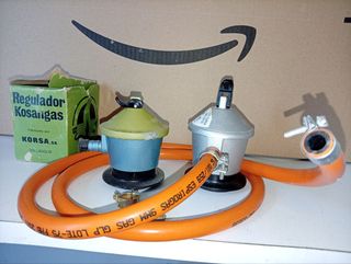2 Reguladores Gas Butano + Manguera