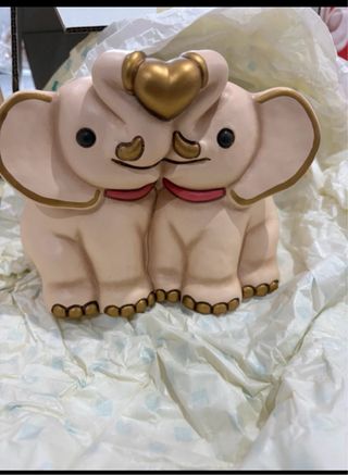 Coppia elefanti Thun nuovi con scatola