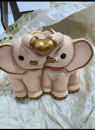 Coppia elefanti Thun nuovi con scatola