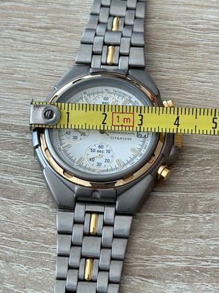 Pulsar Cronógrafo Titanium Reloj Hombre