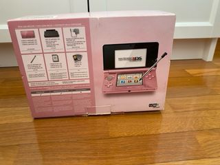 Confezione Originale Nintendo 3DS Rosa Corallo + Accessori