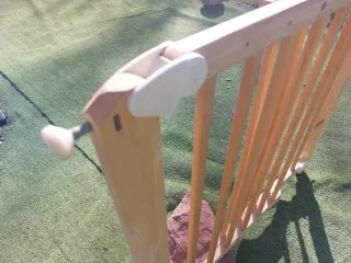 Barrera seguridad niños y mascotas madera