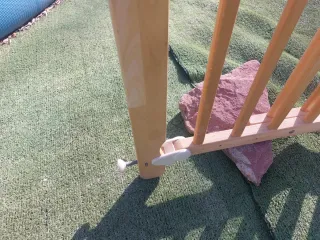 Barrera seguridad niños y mascotas madera