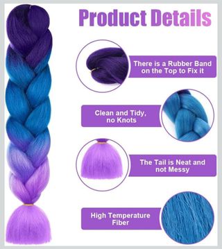 Extensión de trensa pelo sintetico