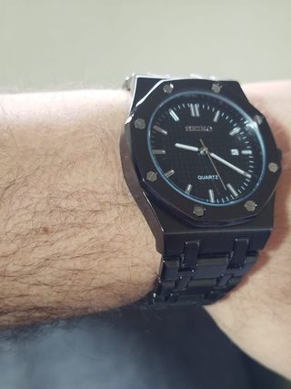 Reloj Seiko mod Negro 42mm Nuevo