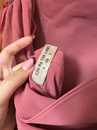 Vestido rosa velho comprido