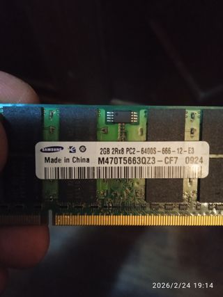 RAM Samsung DDR2 2GB PC2-6400S
