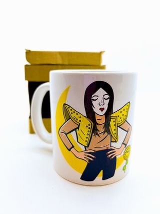 Tazza in ceramica con grafica Lucio Corsi