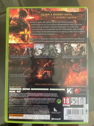 THE CURSED CRUSADE JUEGO XBOX 360