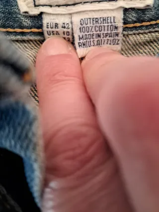 Falda tejana con cordones