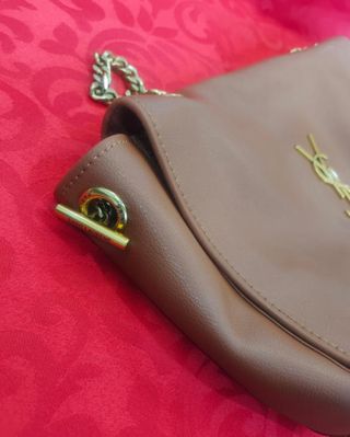 Bolso YSL Kate Doble Cara Marrón/Dorado
