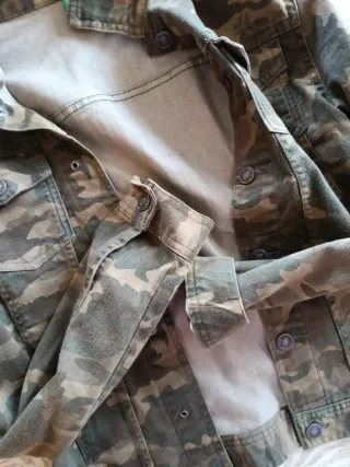 Chaqueta militar niño camuflaje