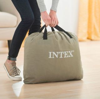 Cama de aire Intex gris